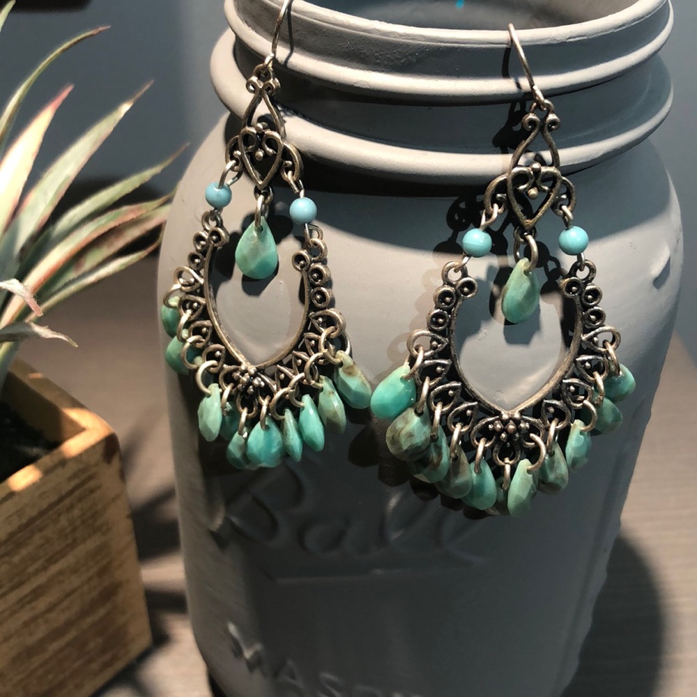 A pair of fun dangly earrings.